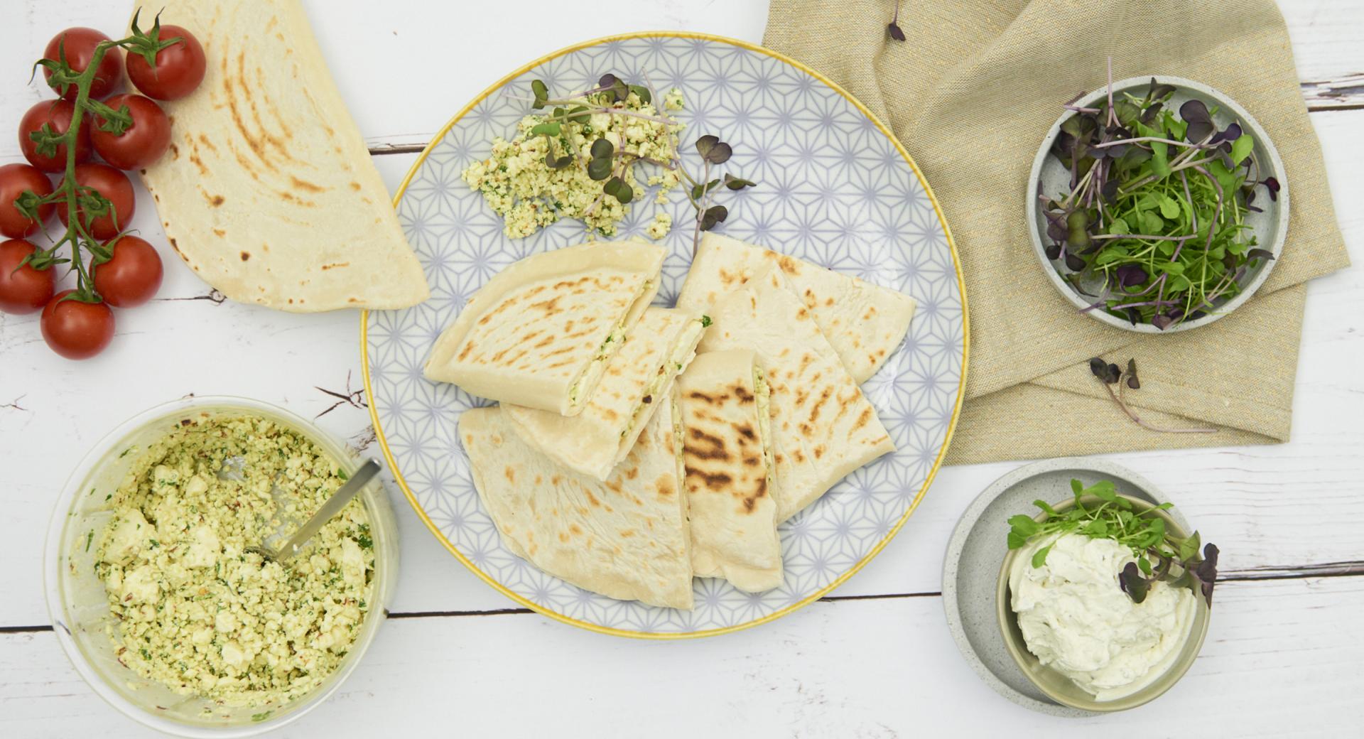 Piadine farcite con feta