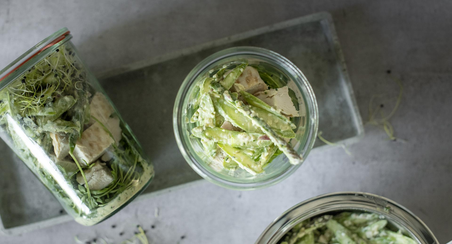 Insalata di asparagi e pollo