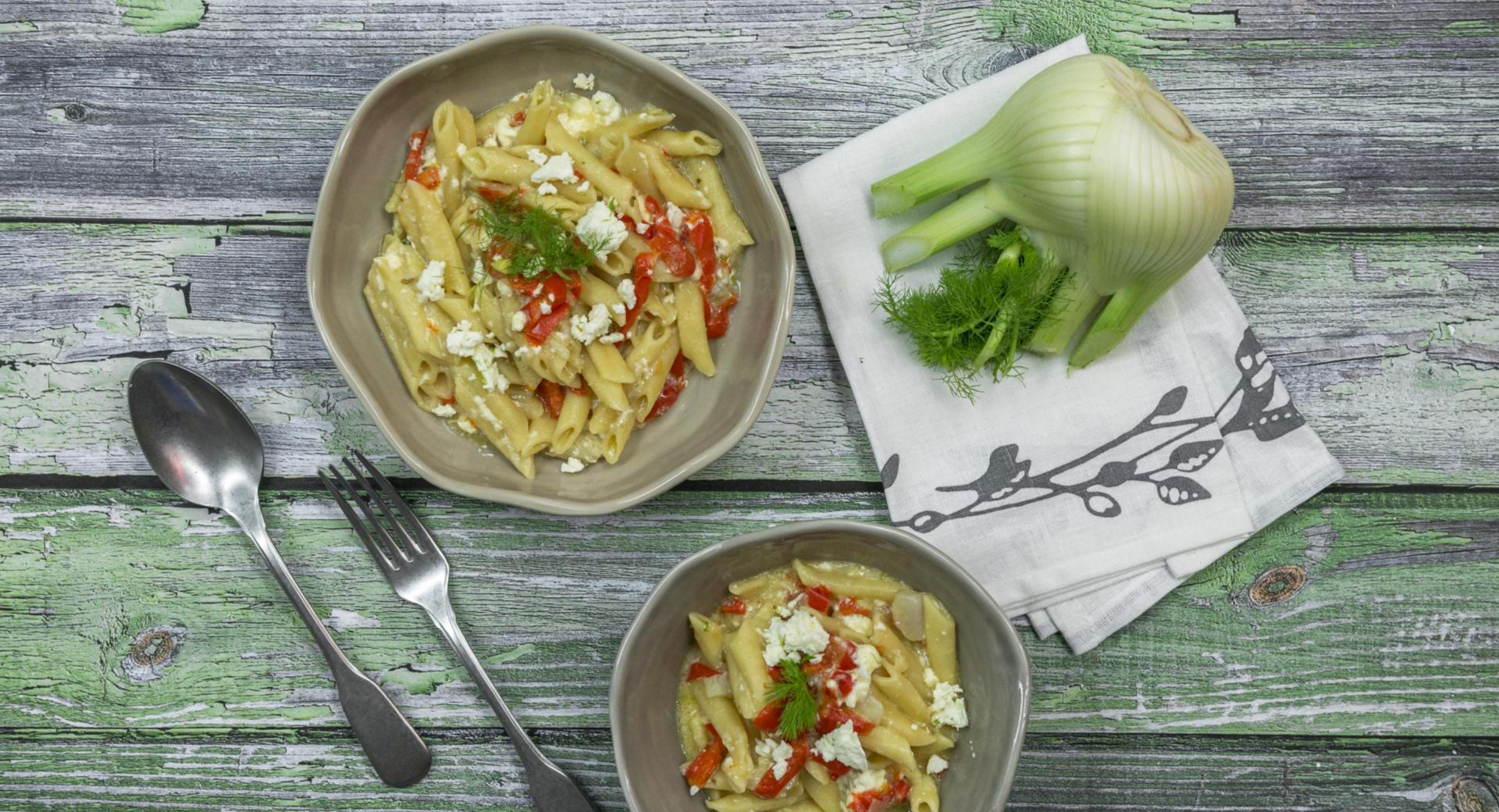 Pasta con feta