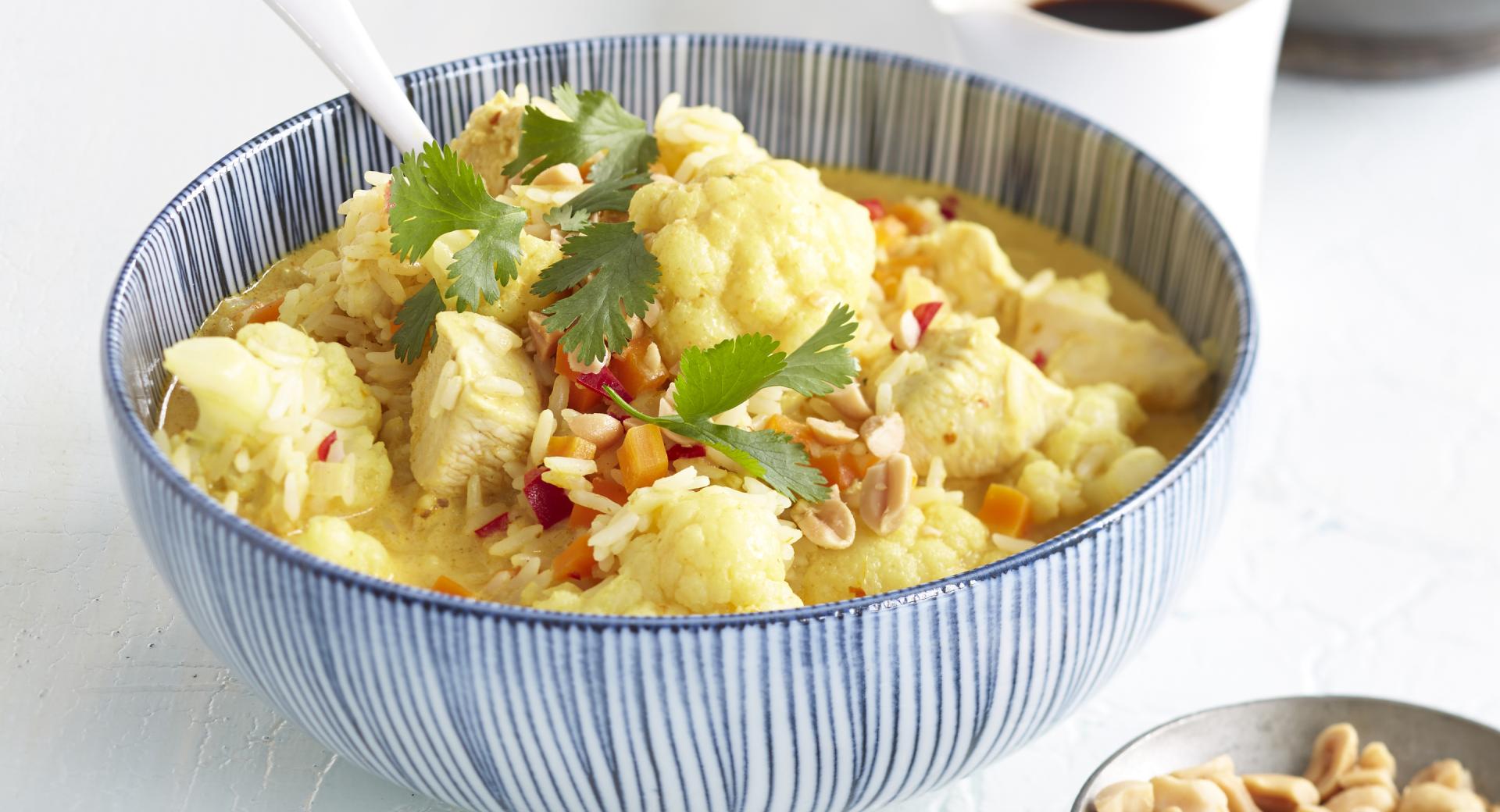 Curry di cavolfiore con pollo