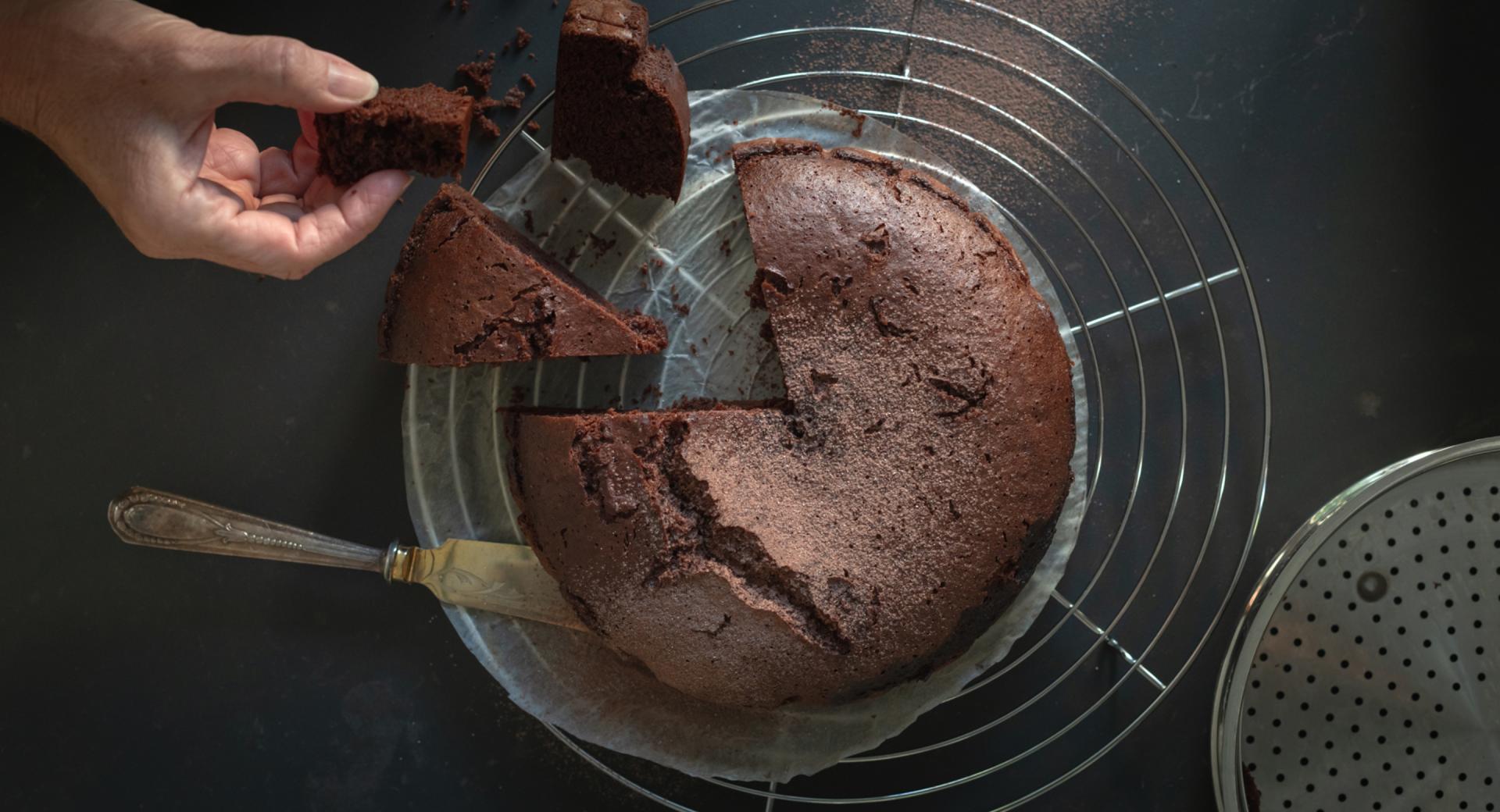 Torta al cioccolato cotta al vapore 