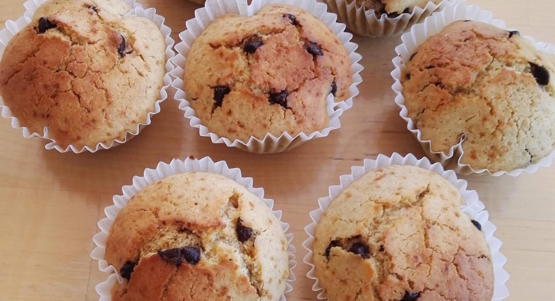 Muffins con gocce di cioccolato