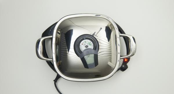 Posizionare Arondo su Navigenio impostato al livello 6 e, utilizzando Audiotherm, riscaldare fino alla finestra “carne”.