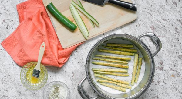 Bastoncini di zucchine gratinati