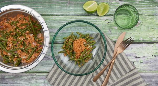 Insalata di lenticchie e fagiolini