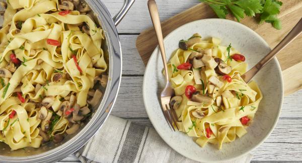 Pappardelle con funghi